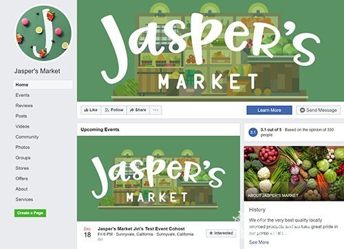 facebook创建主页