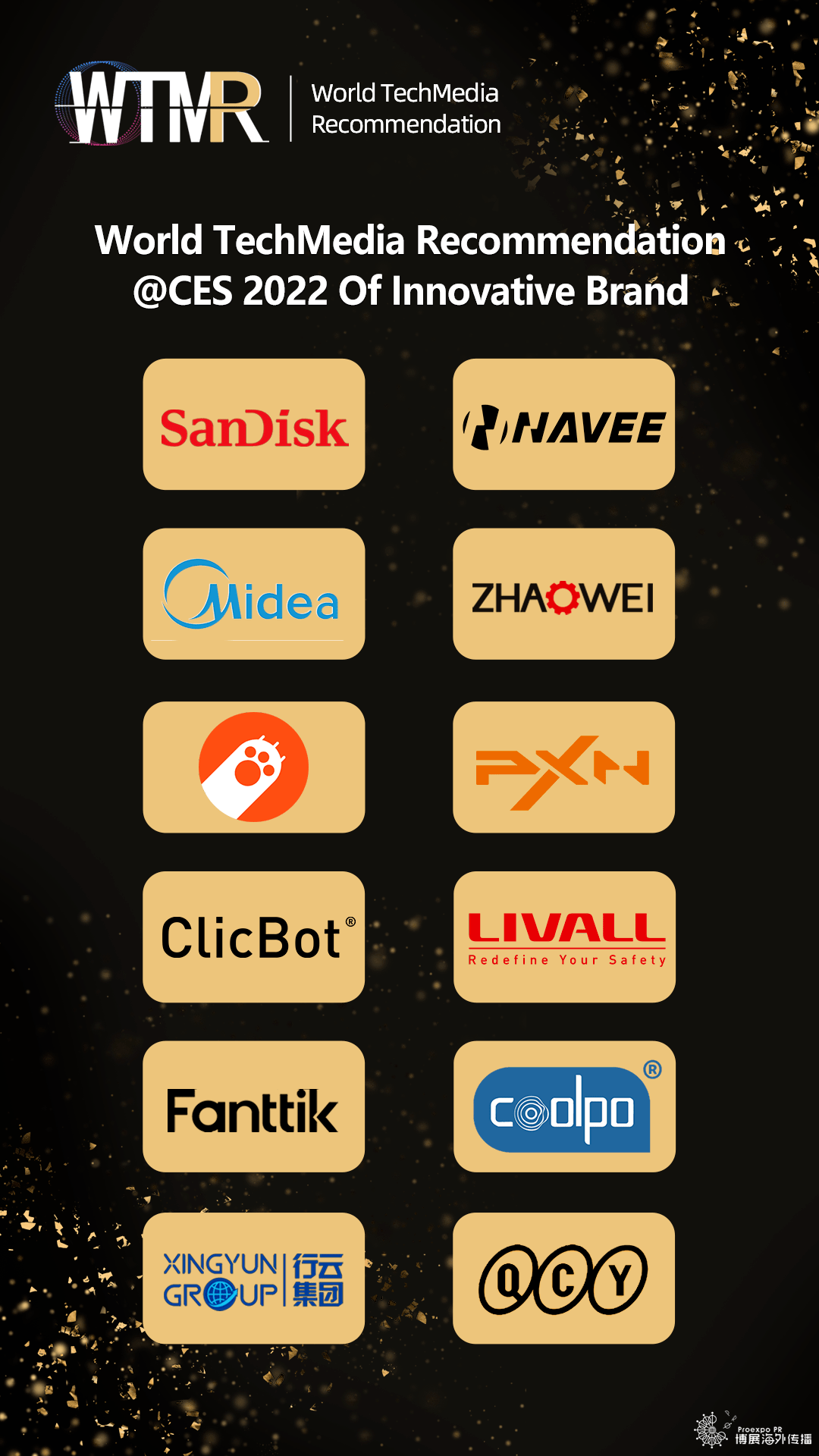 成功入围WTMR @CES 2022 创新品牌名单揭晓 成功入围WTMR @CES 2022 创新品牌名单揭晓