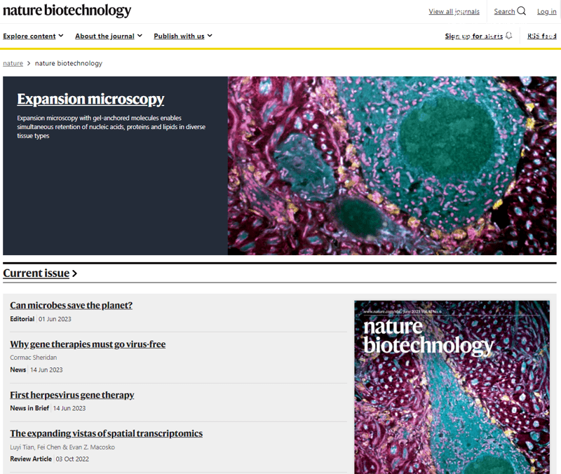 Nature Biotechnology Nature Biotechnology