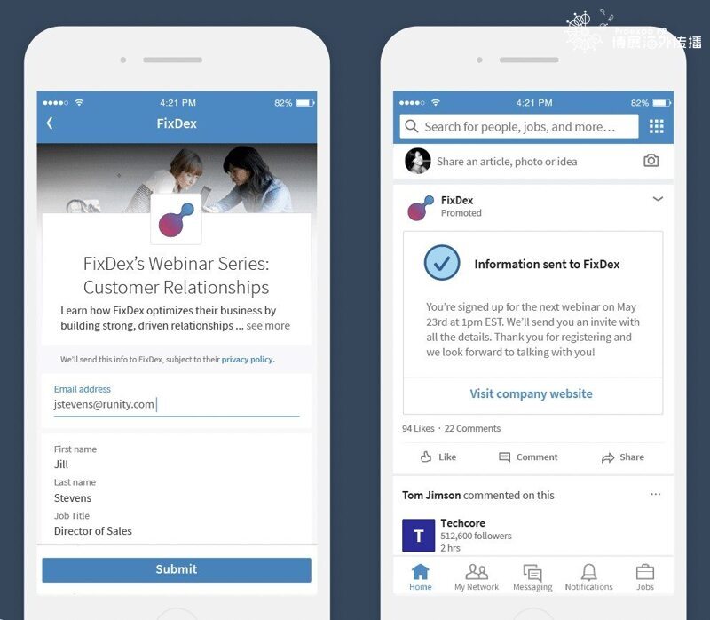 LinkedIn 销售线索生成表格